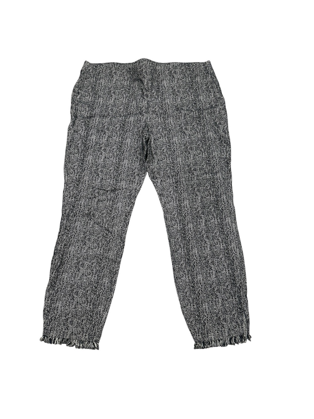 Alfani Black and White Herringbone Knit Pants